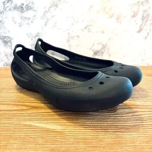 Black Women's Casual Slingback Rubber Flats